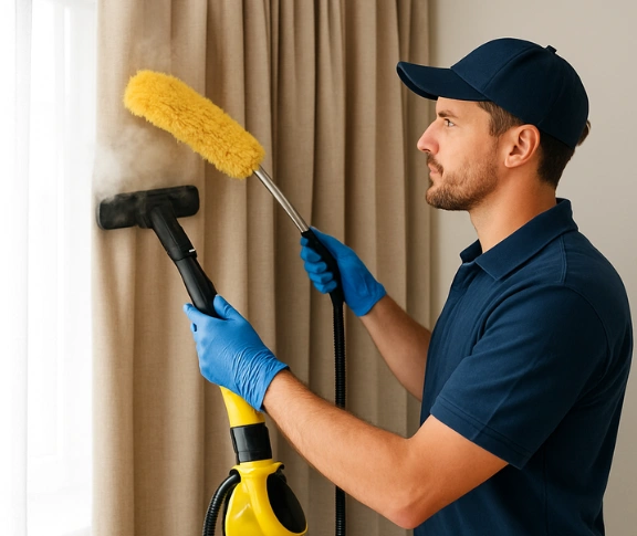 Trusted drapes cleaning technician Matty Curtain Cleaning anakie-vic QLD